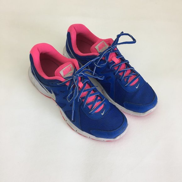Nike Women’s Revolution 2 Running Shoes Blue/Pink  9.5 - Picture 1 of 12